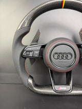 Volant Audi RS Carbone Forgé Méplat – A3/S3/RS3, A4/S4/RS4, A5/S5/RS5 (B9)