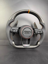 Volant Audi RS Carbone Forgé Méplat – A3/S3/RS3, A4/S4/RS4, A5/S5/RS5 (B9)