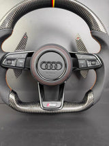 Volant Audi RS Carbone Forgé Méplat – A3/S3/RS3, A4/S4/RS4, A5/S5/RS5 (B9)