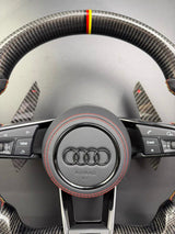 Volant Audi RS Carbone Forgé Méplat – A3/S3/RS3, A4/S4/RS4, A5/S5/RS5 (B9)