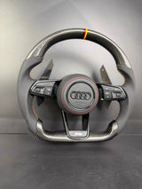 Volant Audi RS Carbone Forgé Méplat – A3/S3/RS3, A4/S4/RS4, A5/S5/RS5 (B9)