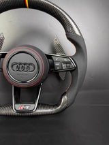 Volant Audi RS Carbone Forgé Méplat – A3/S3/RS3, A4/S4/RS4, A5/S5/RS5 (B9)